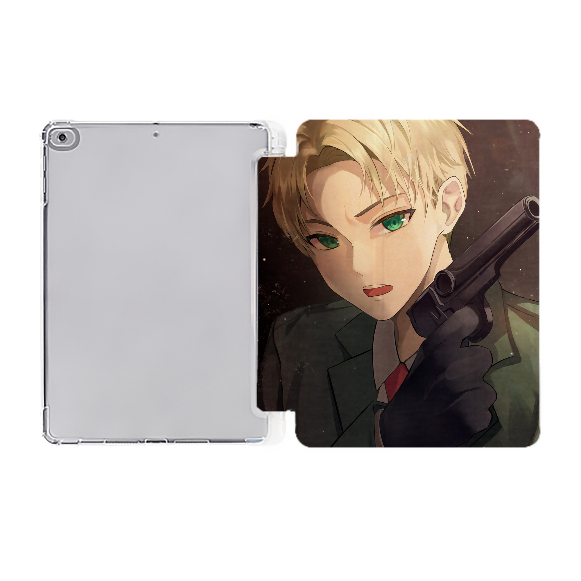 （画像用） SPY×FAMILY间谍家家酒 IPad ケース ペン収納付き 三つ折りスタンド PUレザー×シリコン 対応機種9.5/10.5/10.9インチ